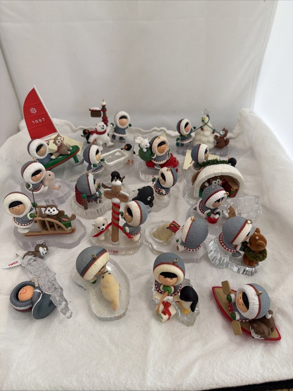 Vintage Hallmark Frosty Friends Ornament (Lot Of 18) 1982-01 Near Run No Boxes